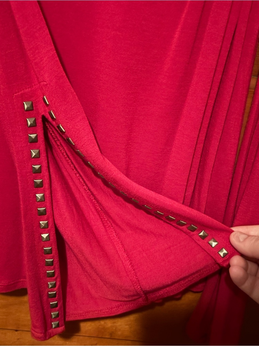 Rock & Republic Pink Cold Shoulder Top - Picture 5 of 6